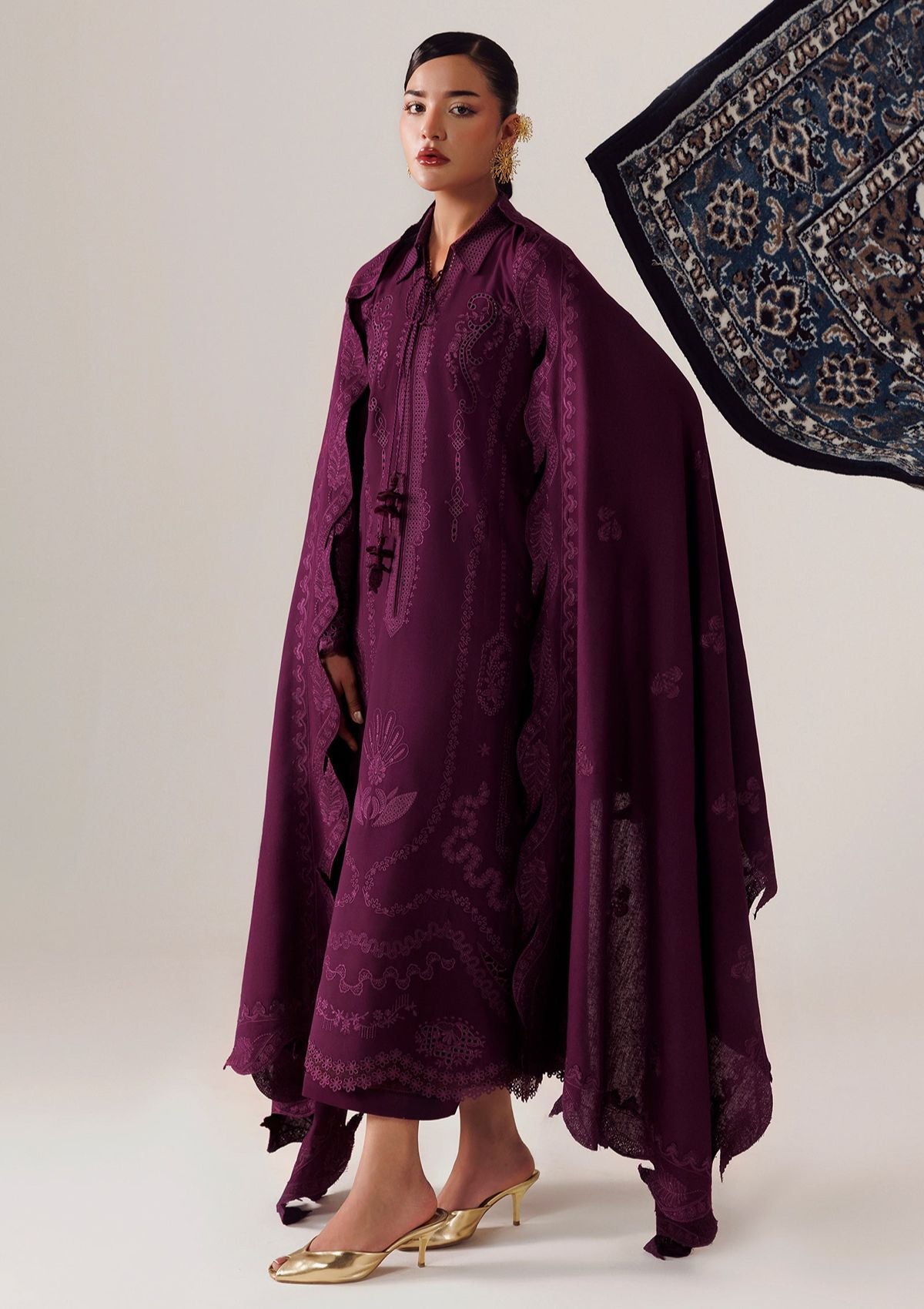 Qalamkar Qline Linen'26 QLW-07 MAHEEN