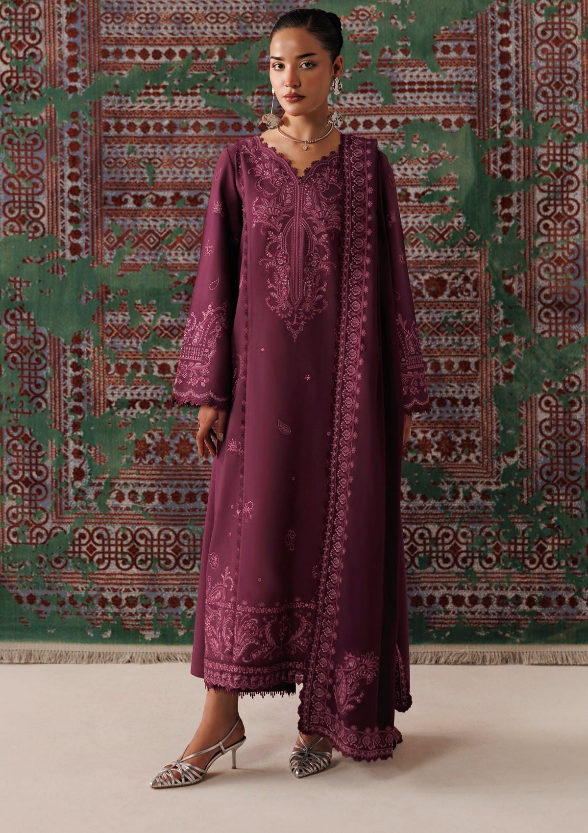 Qalamkar Qline Linen'26 QLW-14 FARWA