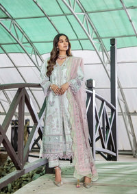 Eshaisha Emb Luxury Lawn'24 EA-511 - Mohsin Saeed Fabrics