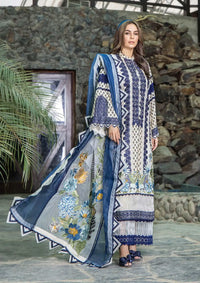 Eshaisha Emb Luxury Lawn'24 EA-519 - Mohsin Saeed Fabrics