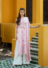 Saira Rizwan Lawn Vol-02'24 SR-12 Nadin - Mohsin Saeed Fabrics