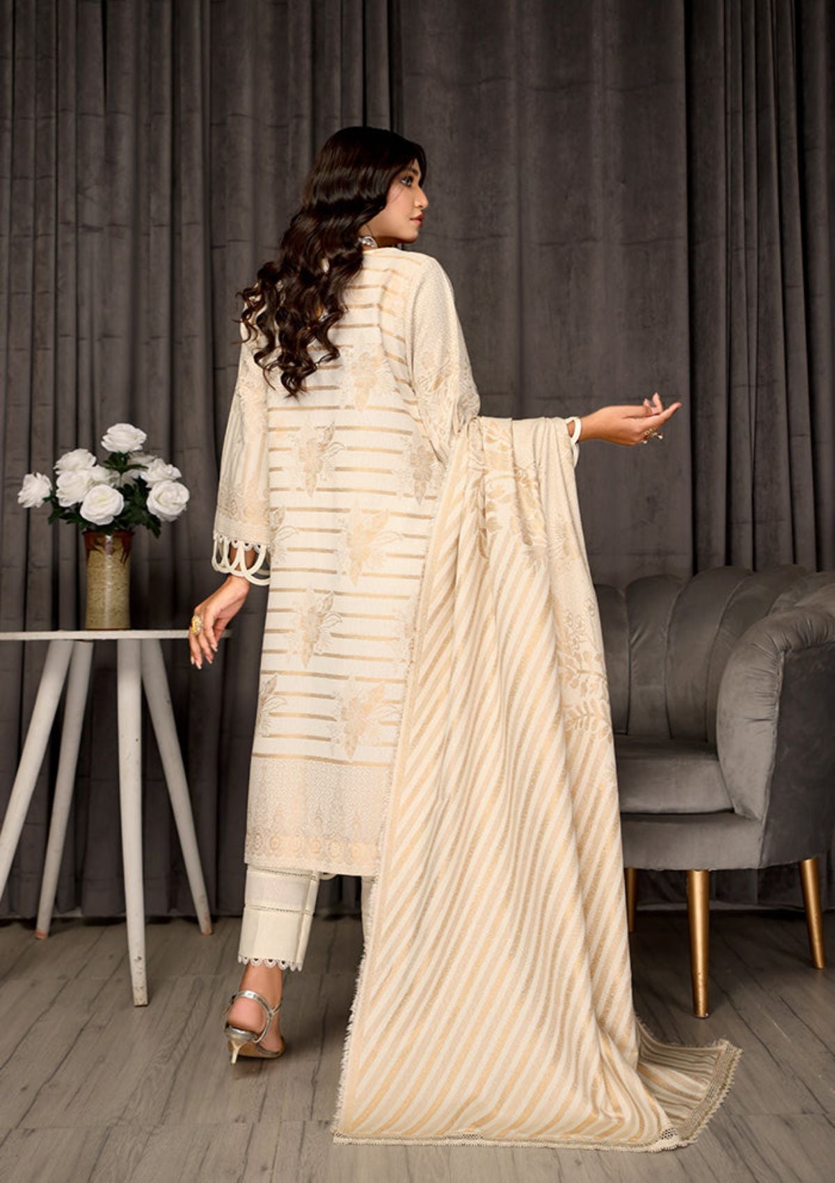 Humdum Jhalak Karandi'23 JL-03 - Mohsin Saeed Fabrics