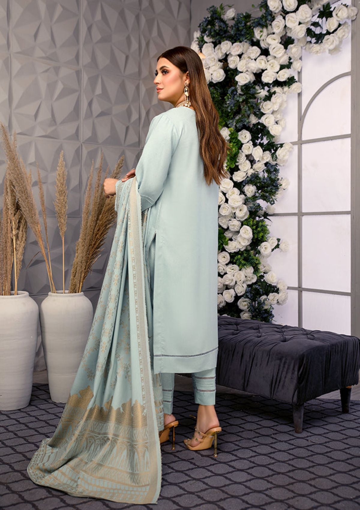 Humdum Jhalak Karandi'23 JL-01 - Mohsin Saeed Fabrics
