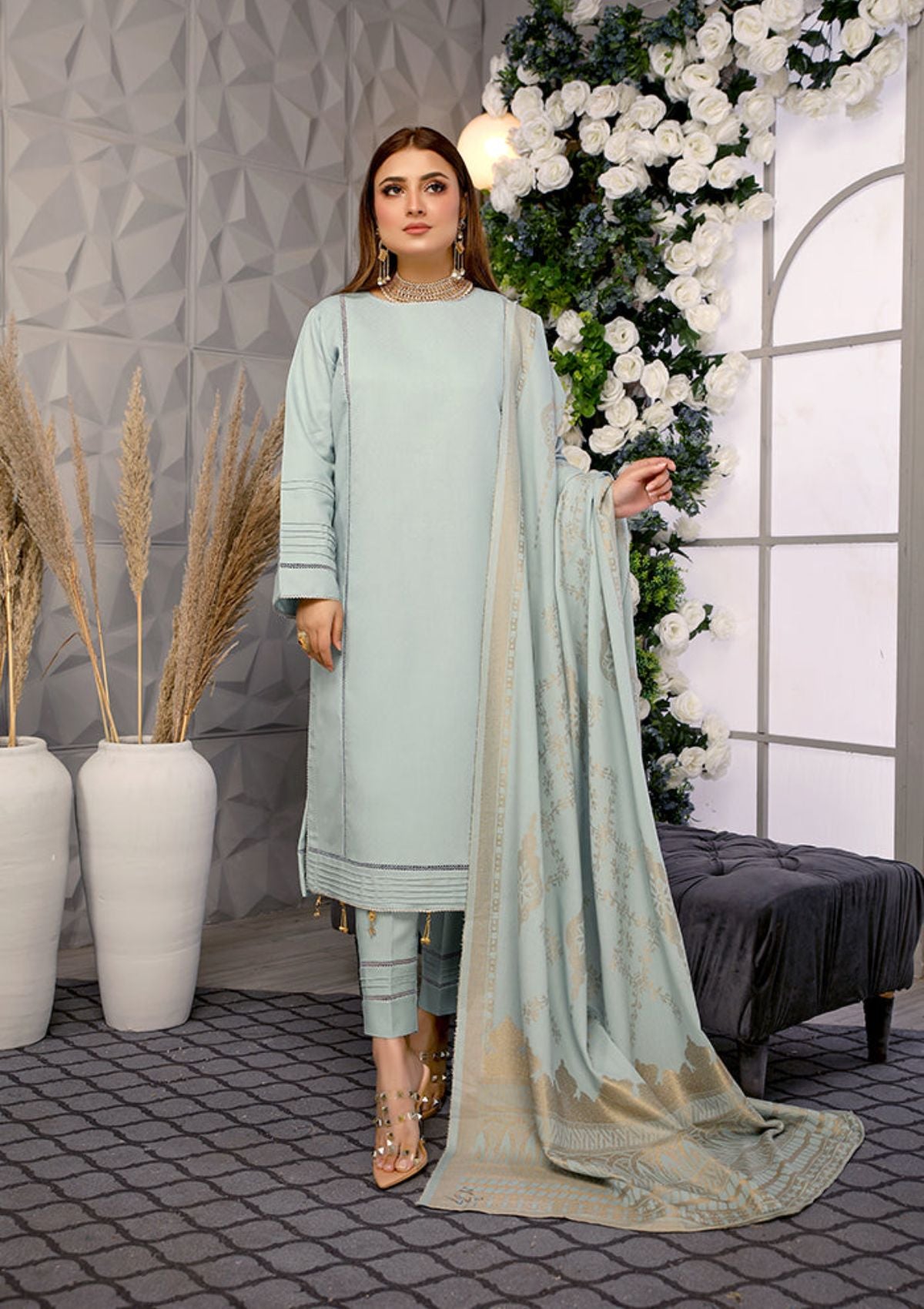 Humdum Jhalak Karandi'23 JL-01 - Mohsin Saeed Fabrics