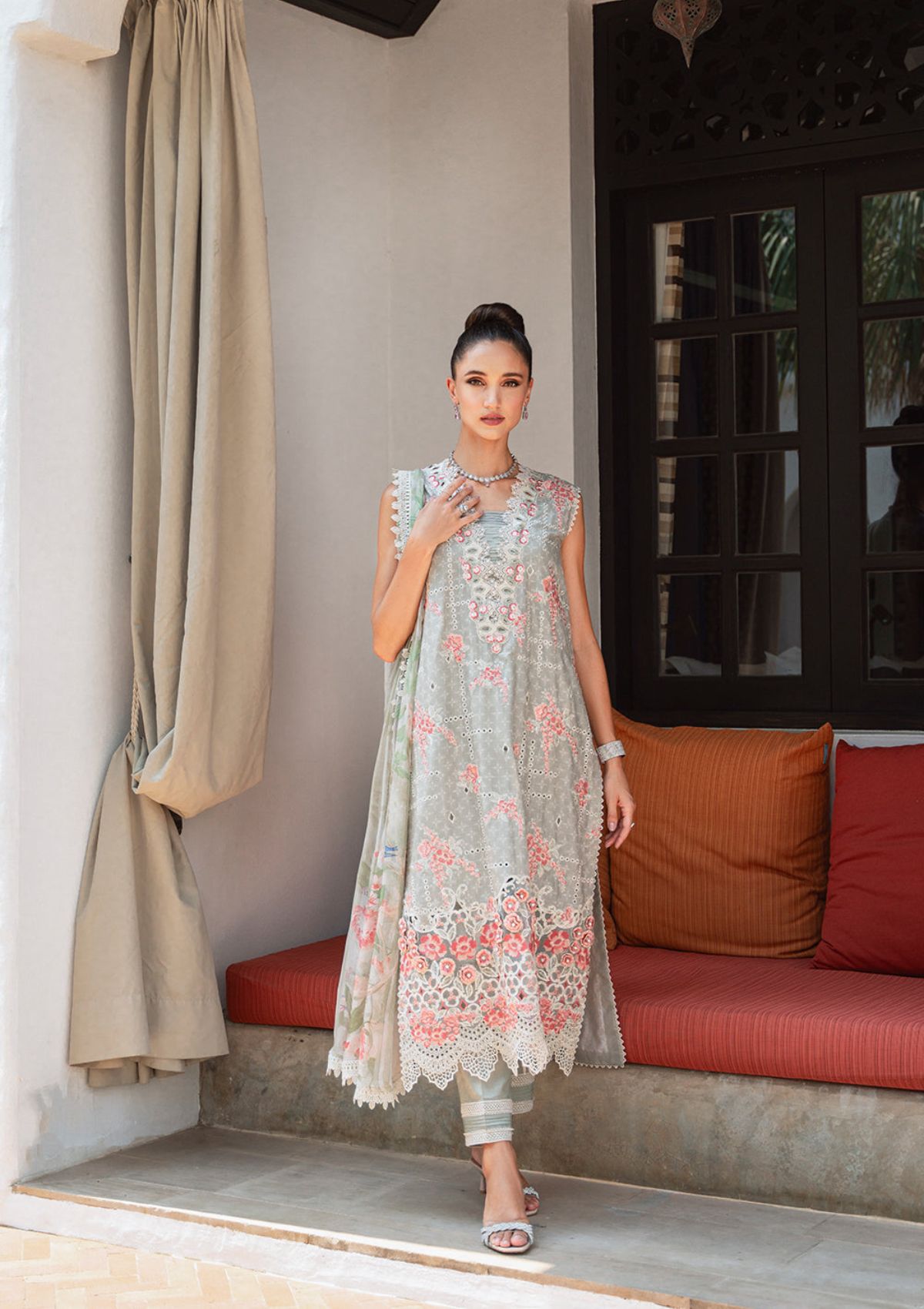 Saira Rizwan Lawn Vol-02'24 SR-11 Luna - Mohsin Saeed Fabrics