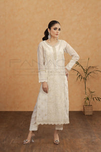 Panache by Mona Emb RTW-WHITE BEAUTY