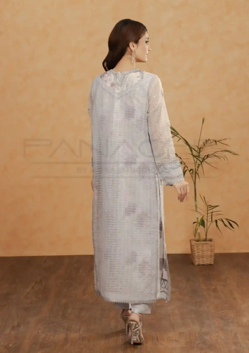 Panache by Mona Emb RTW-GRAY FLORA