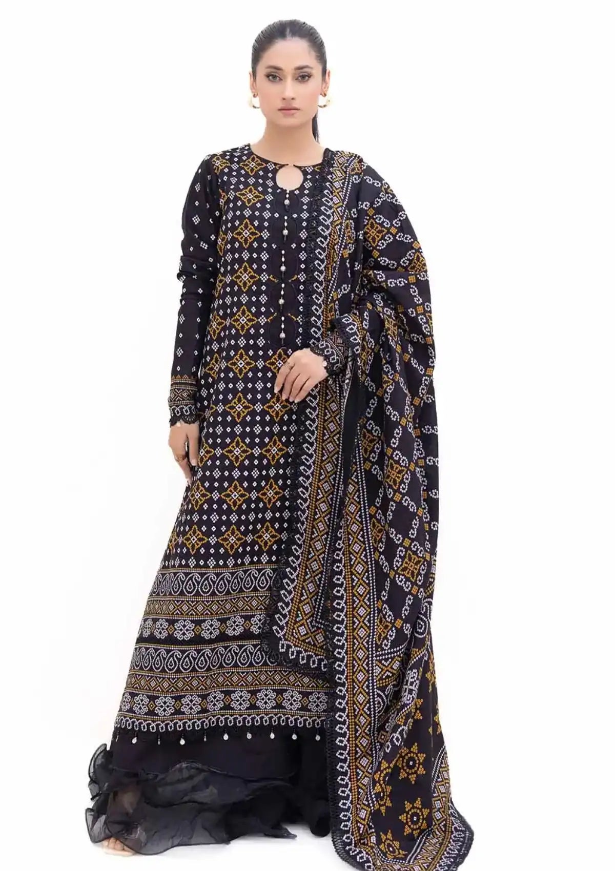 Gul Ahmed Printed Khaddar'24 K-42003 L