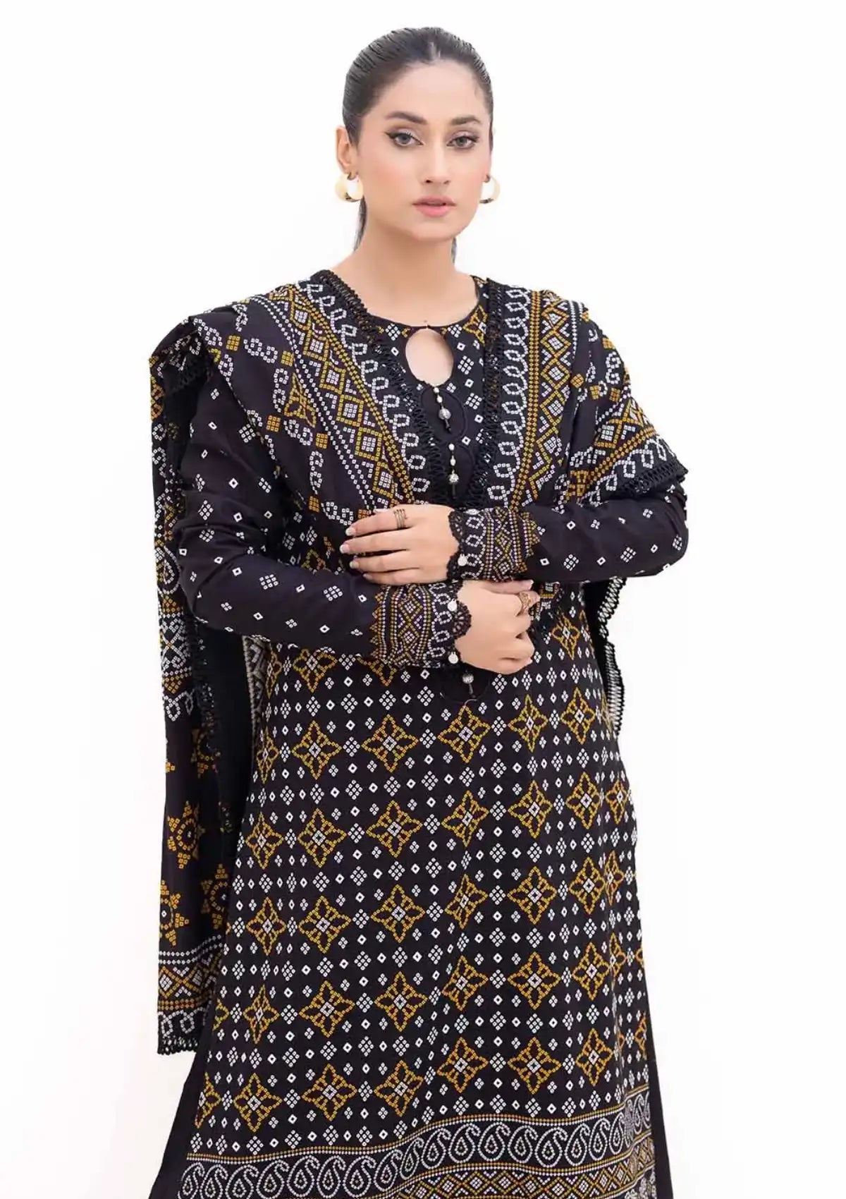 Gul Ahmed Printed Khaddar'24 K-42003 L