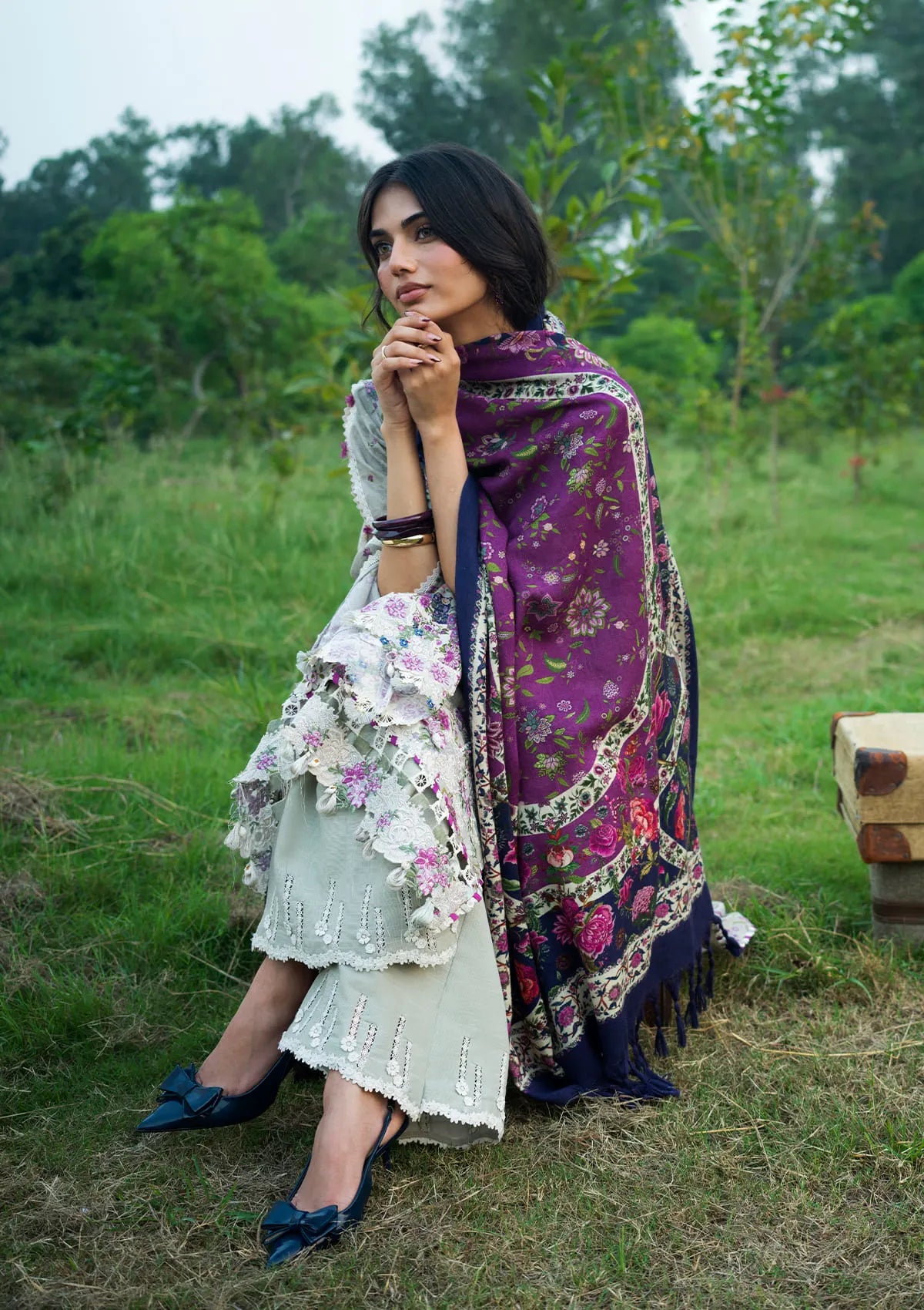 Elaf Wilderness Pashmina Shawl Edit'26 EWR-1B ROAM