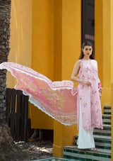 Saira Rizwan Lawn Vol-02'24 SR-12 Nadin - Mohsin Saeed Fabrics