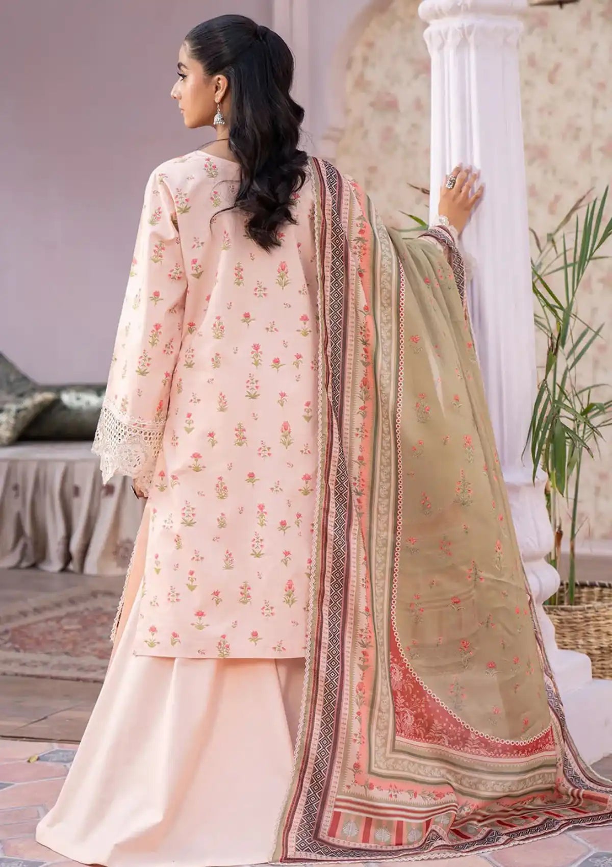 Bin Ilyas Lamhay Emb Lawn'24 D-102 - Mohsin Saeed Fabrics