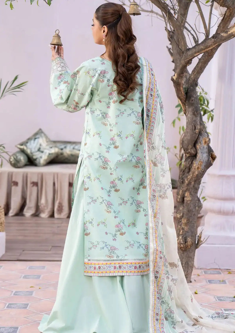 Bin Ilyas Lamhay Emb Lawn'24 D-112 - Mohsin Saeed Fabrics