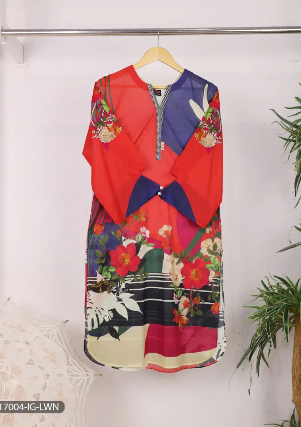 ShaPosh Casual Pret (K17004-IG-LWN) - Mohsin Saeed Fabrics