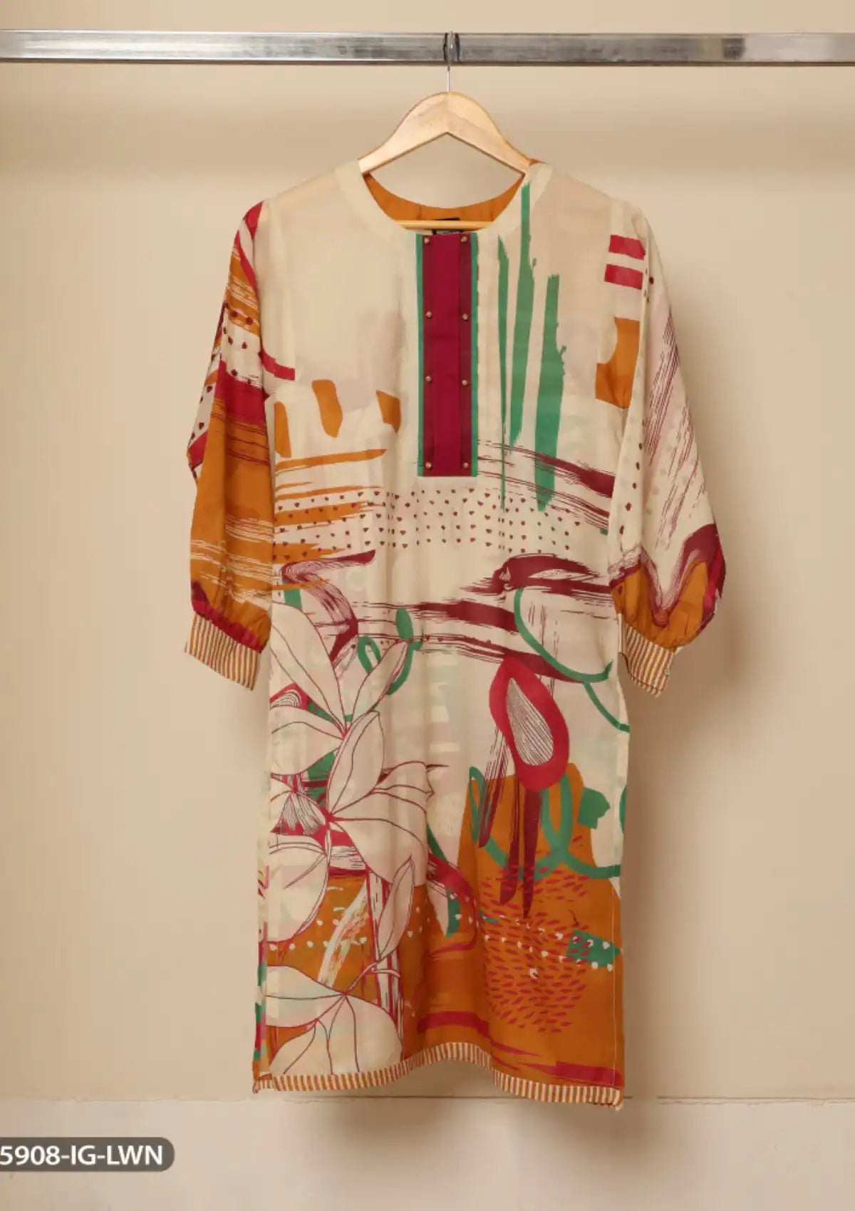 ShaPosh Casual Pret (K15908-IG-POP-LWN) - Mohsin Saeed Fabrics