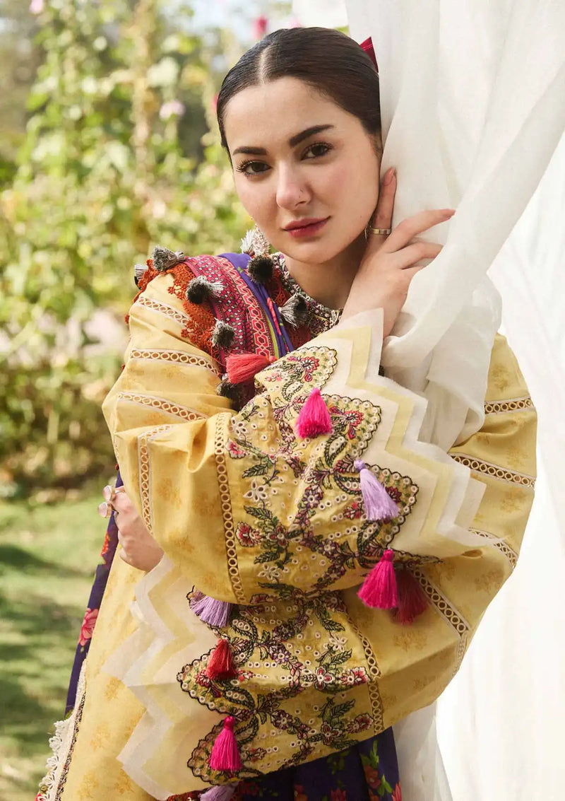 Hussain Rehar SS Lawn'24 D-02 OPAL - Mohsin Saeed Fabrics