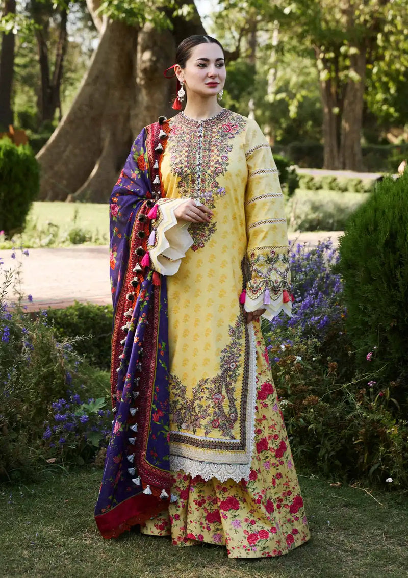 Hussain Rehar SS Lawn'24 D-02 OPAL - Mohsin Saeed Fabrics