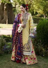 Hussain Rehar SS Lawn'24 D-02 OPAL - Mohsin Saeed Fabrics