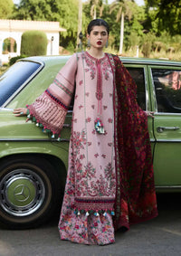 Hussain Rehar SS Lawn'24 D-01 SAKURA - Mohsin Saeed Fabrics