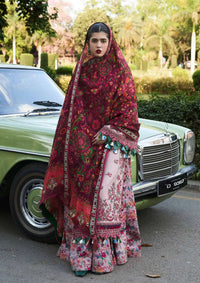 Hussain Rehar SS Lawn'24 D-01 SAKURA - Mohsin Saeed Fabrics