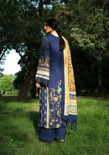 Elaf Wilderness Pashmina Shawl Edit'26 EWR-3A BLUES