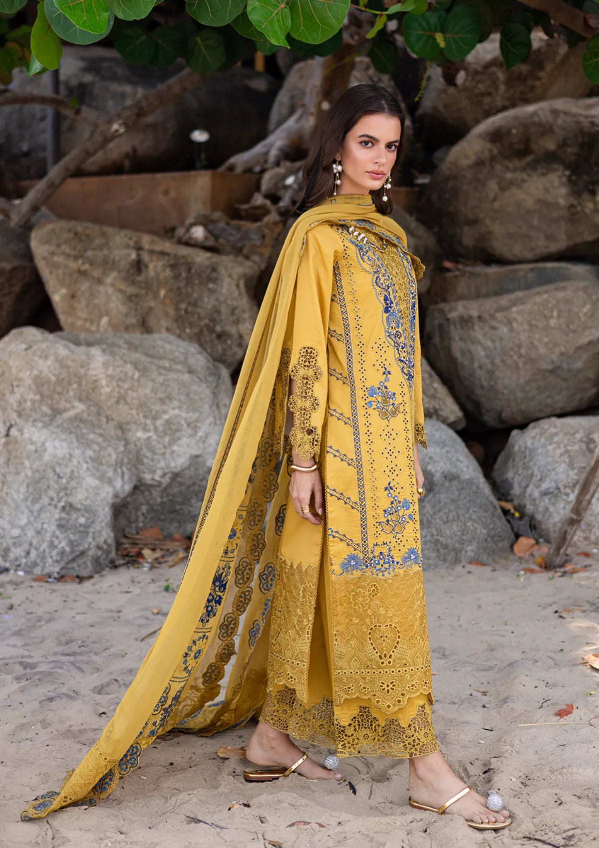 mohsin-saeed-fabrics-is-selling-online-and-in stores-Luxury-daily-wear-wedding-wear-formal-wear-in-budgeted-price-This-product-is-from-marjjan-mavi-luxury-lawn25-mll-23b-mustard-is-available-on-Mohsin-saeed-fabrics-website.