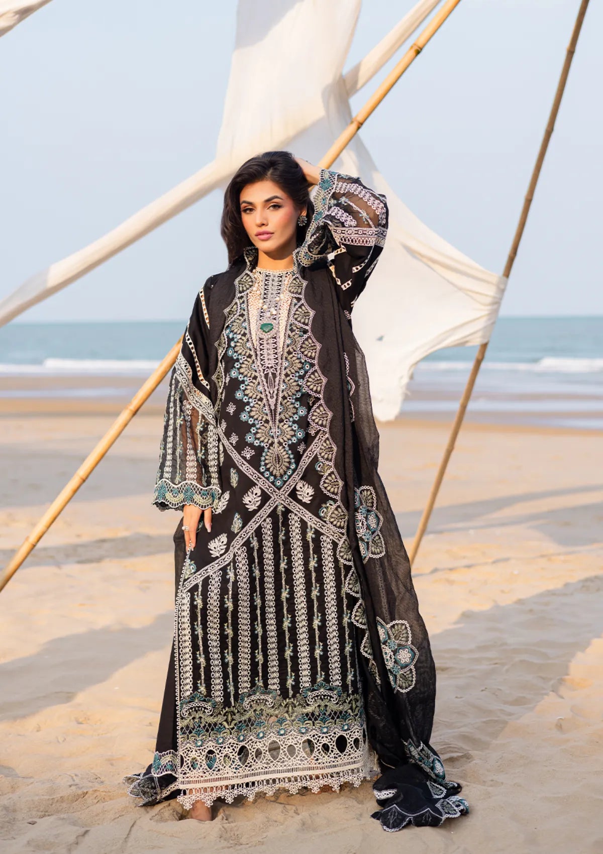 mohsin-saeed-fabrics-is-selling-online-and-in stores-Luxury-daily-wear-wedding-wear-formal-wear-in-budgeted-price-This-product-is-from-marjjan-mavi-luxury-lawn25-mll-19b-black-is-available-on-Mohsin-saeed-fabrics-website.