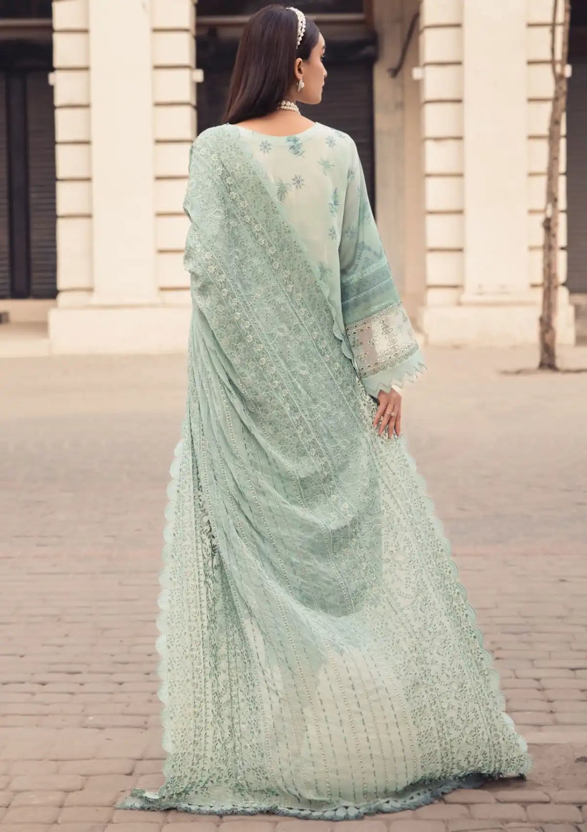 Nureh Maya Swiss Lawn'24 NS-118 - Mohsin Saeed Fabrics