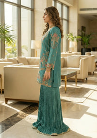 Diara Couture Abrish'25 RAFIA - UA-05 - AQUA