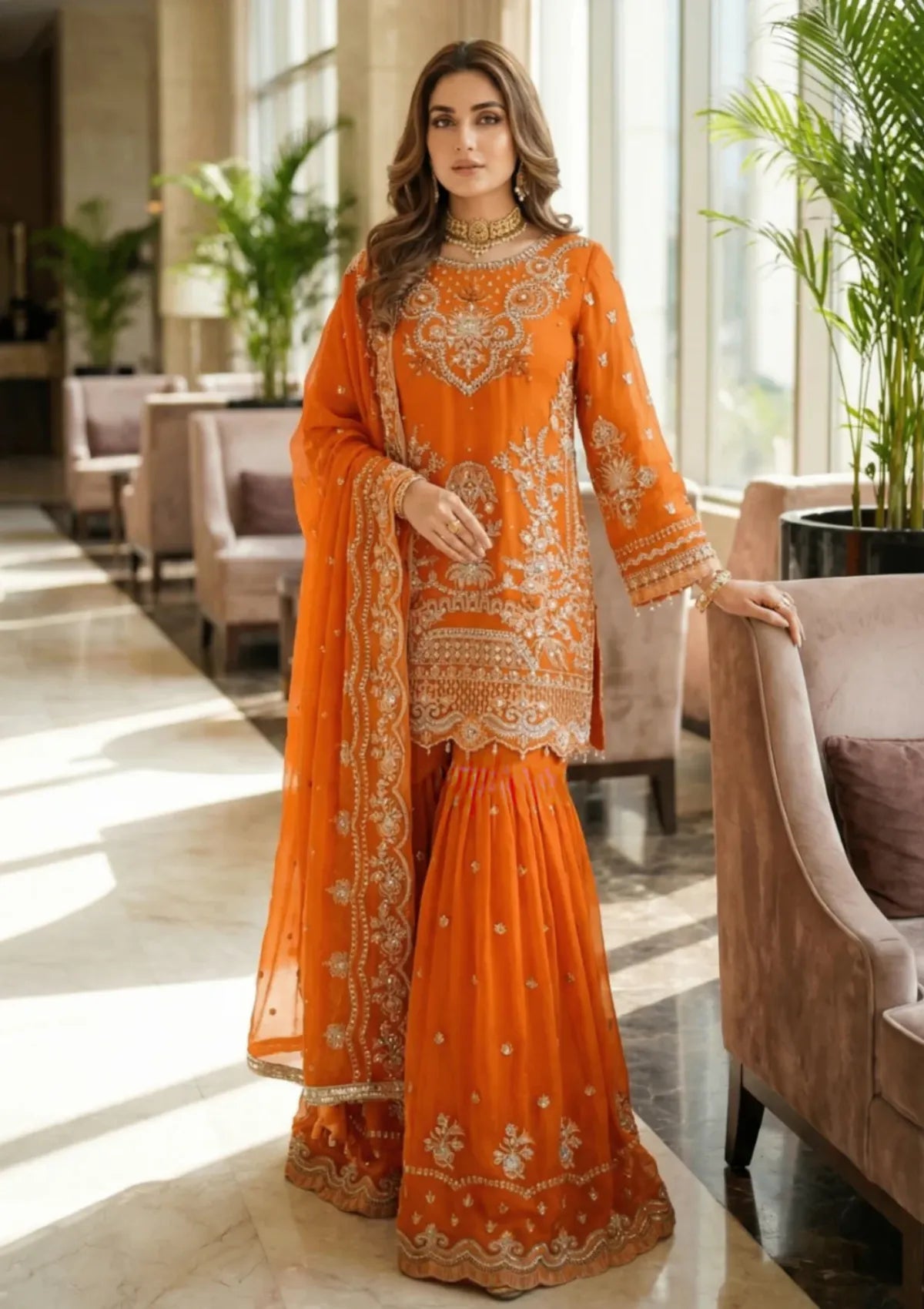 Diara Couture Tabeer'25 HALA - SF-05 - ORANGE