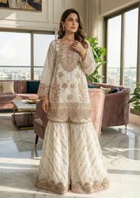Diara Couture Tabeer'25 SHAHNOOR - US-493 - OFF WHITE