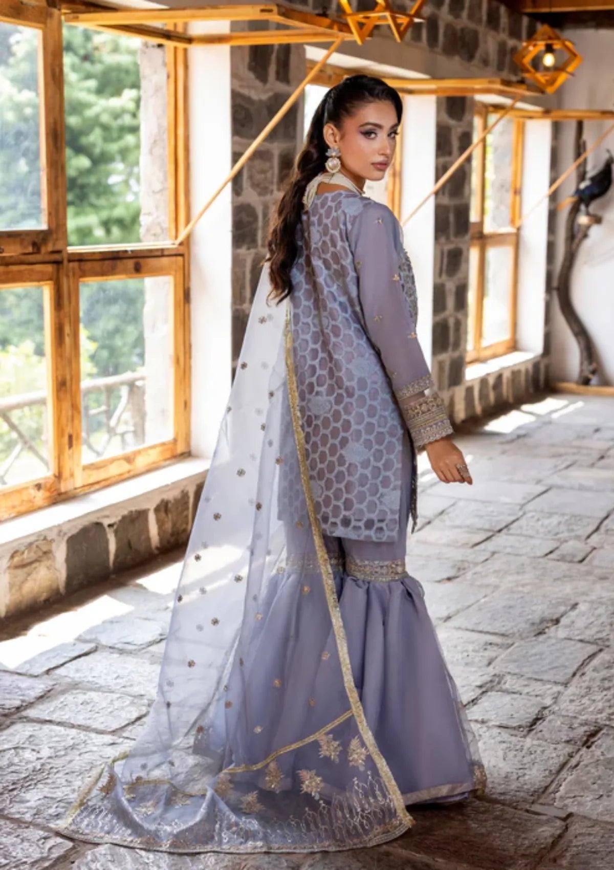 Diara Couture Kumari'25 D-02 SHAHNOOR GREY