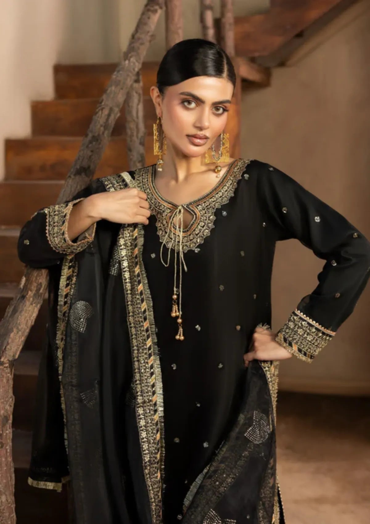 Diara Couture Rangrez'25 D-06 KANEEZ BLACK