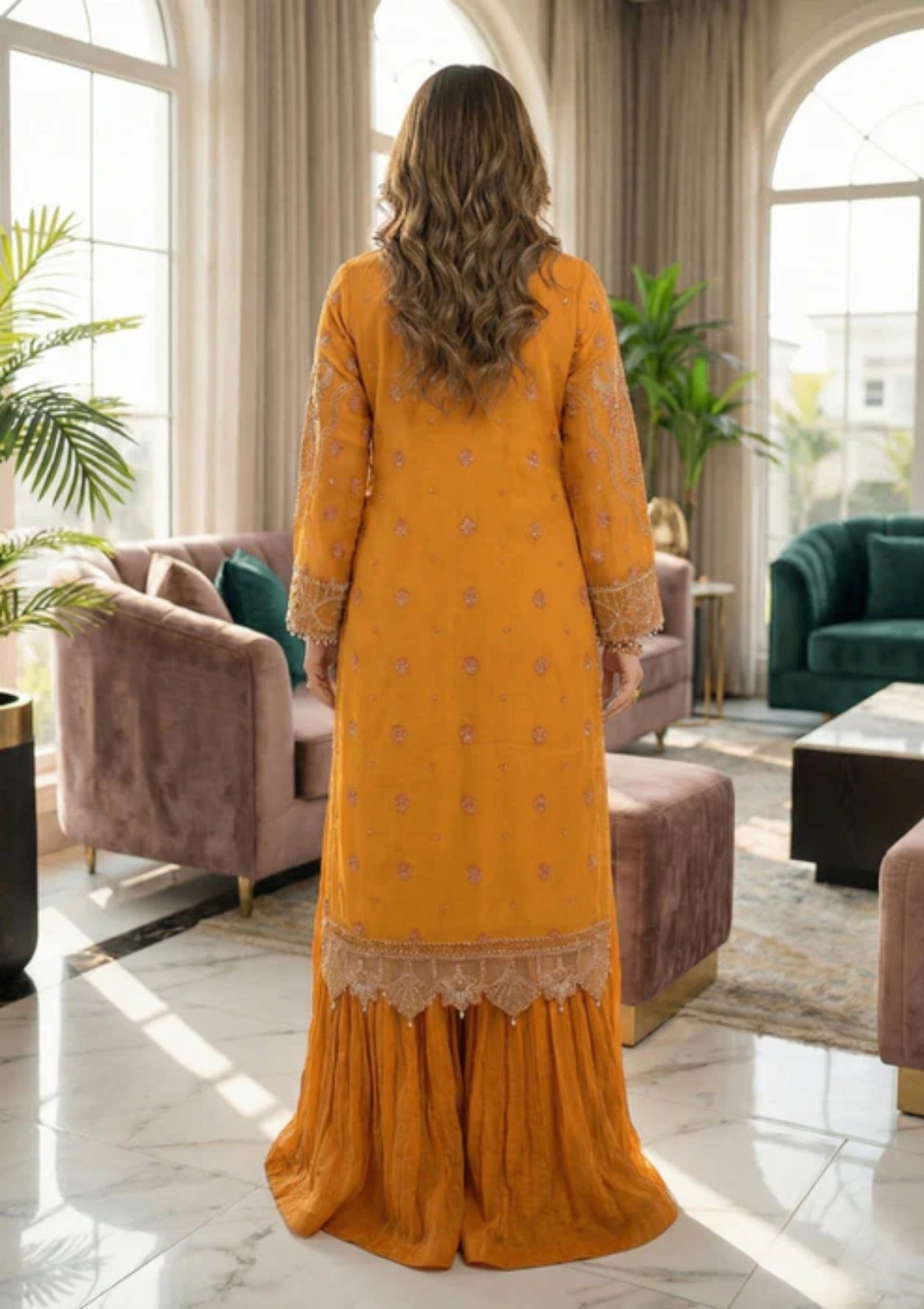 Diara Couture Aaraish'25 HAYA - SF-15 - MUSTARD