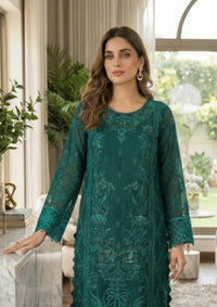 Diara Couture Tehzeeb'25 FALAH - POST-1-01 - SEA GREEN