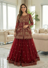 Diara Couture Tehzeeb'25 CRIMSON MAJESTY - PSSL-01-05