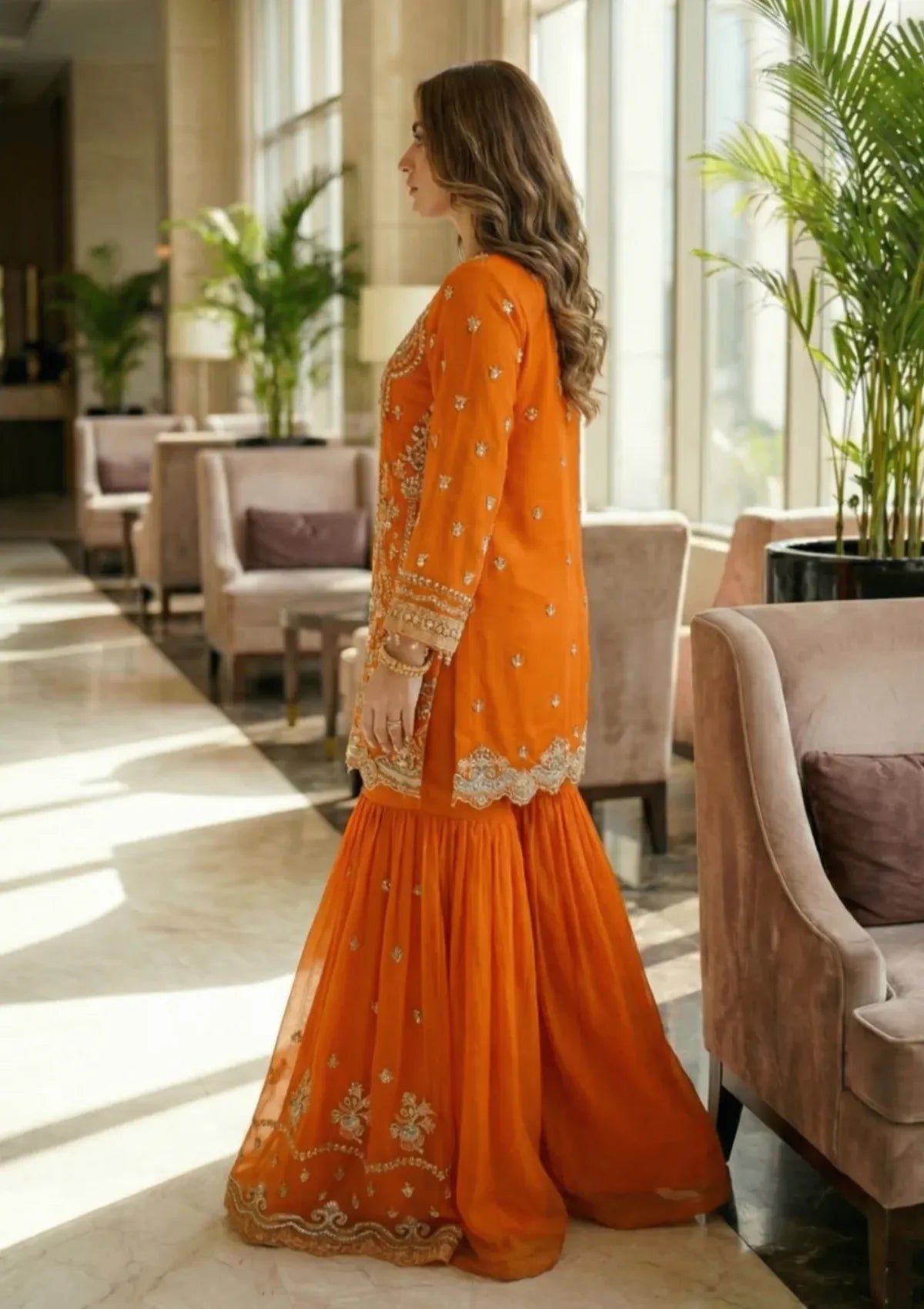 Diara Couture Tabeer'25 HALA - SF-05 - ORANGE