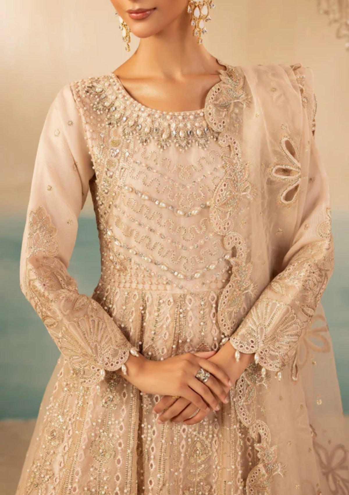 Diara Couture Tehzeeb'25 ROSY EMBRACE - DF-35 - LIGHT PINK