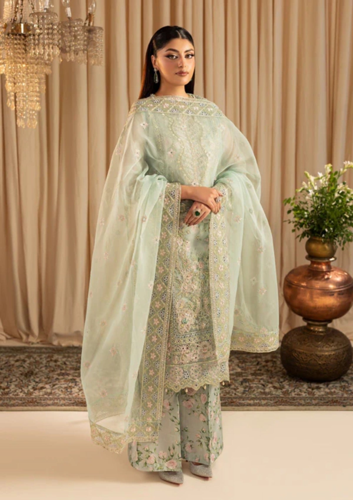 Diara Couture Suave'25 AMORIA - UN-05 - PASTEL GREEN