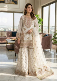 Diara Couture Tabeer'25 SHAHNOOR - US-493 - OFF WHITE