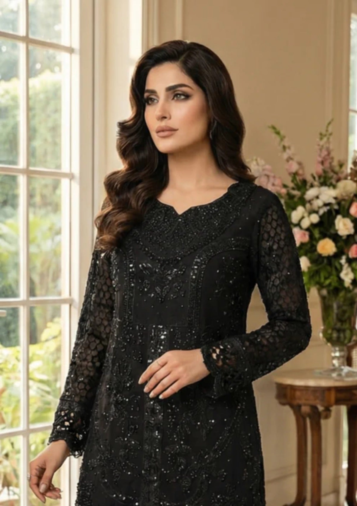Diara Couture Tehzeeb'25 BLACK NOIR - PSGT-01-03