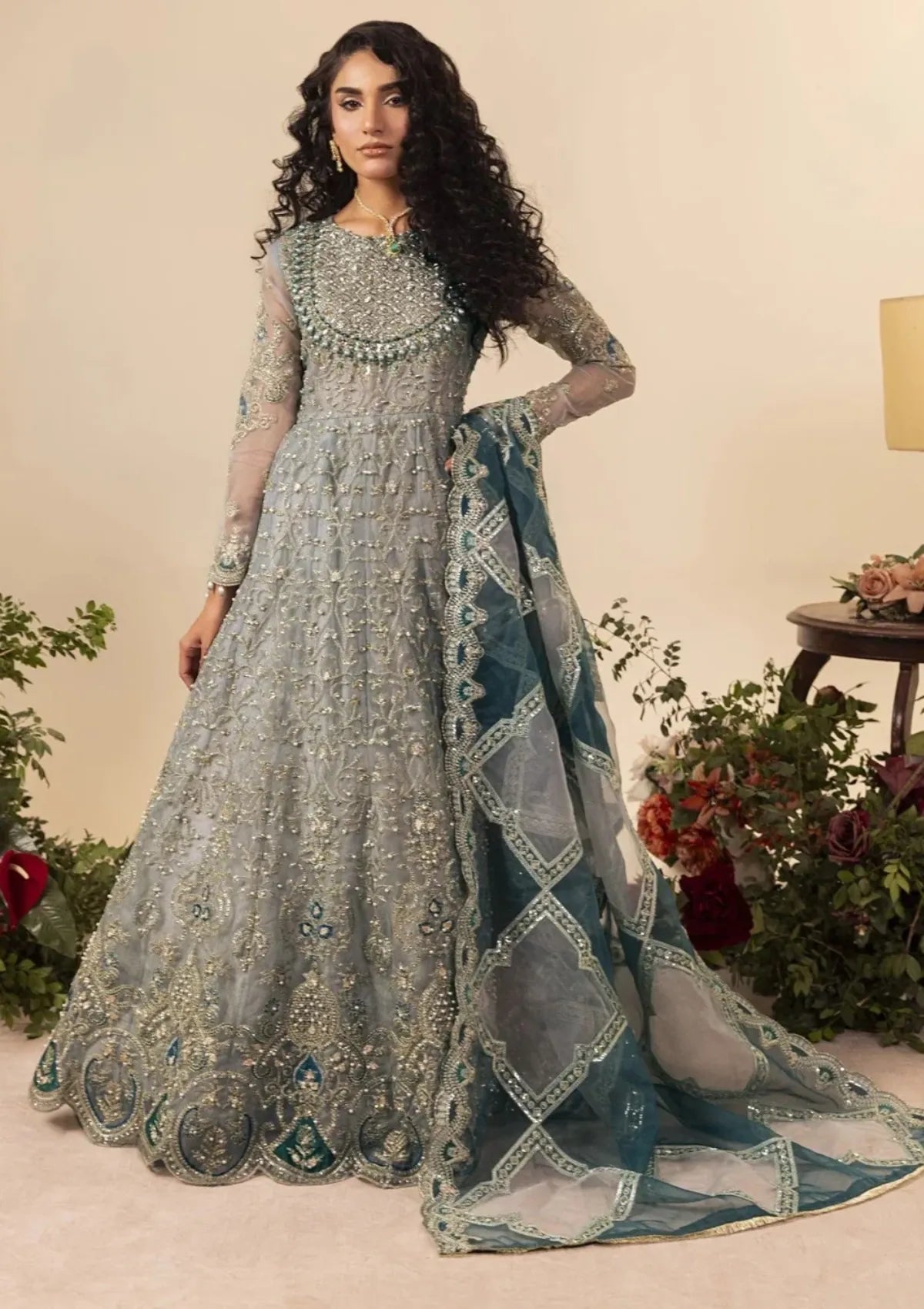 Diara Couture Tabeer'25 SHAHBANU - DF-13 - FROST BLUE