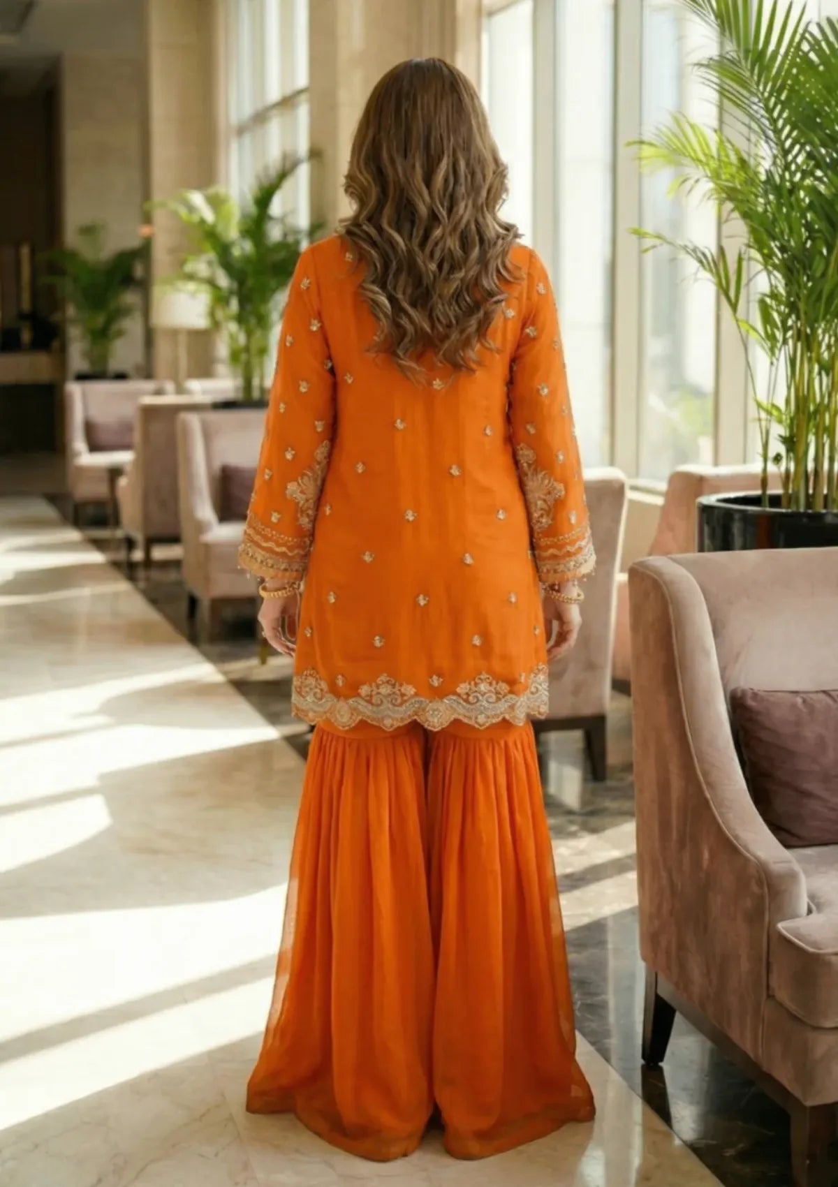 Diara Couture Tabeer'25 HALA - SF-05 - ORANGE