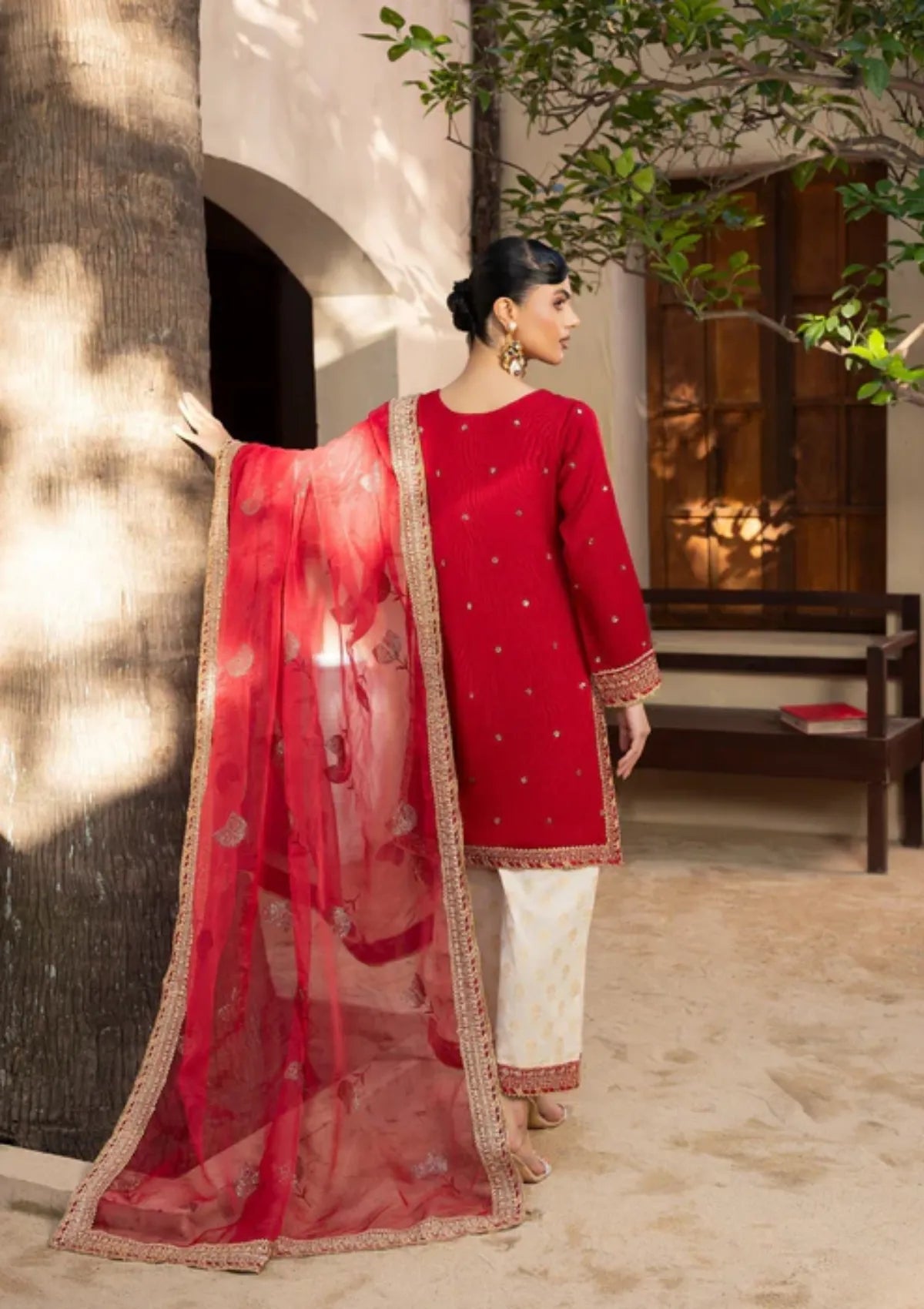 Diara Couture Rangrez'25 D-04 KANEEZ RED