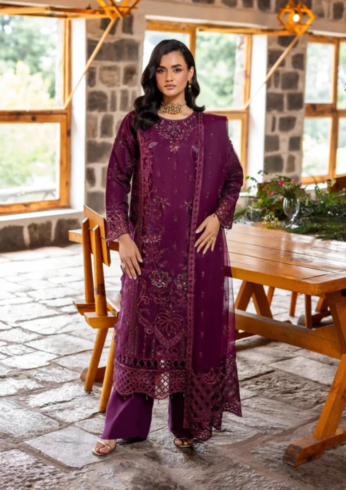 Diara Couture Kumari'25 D-04 FALAH PLUM