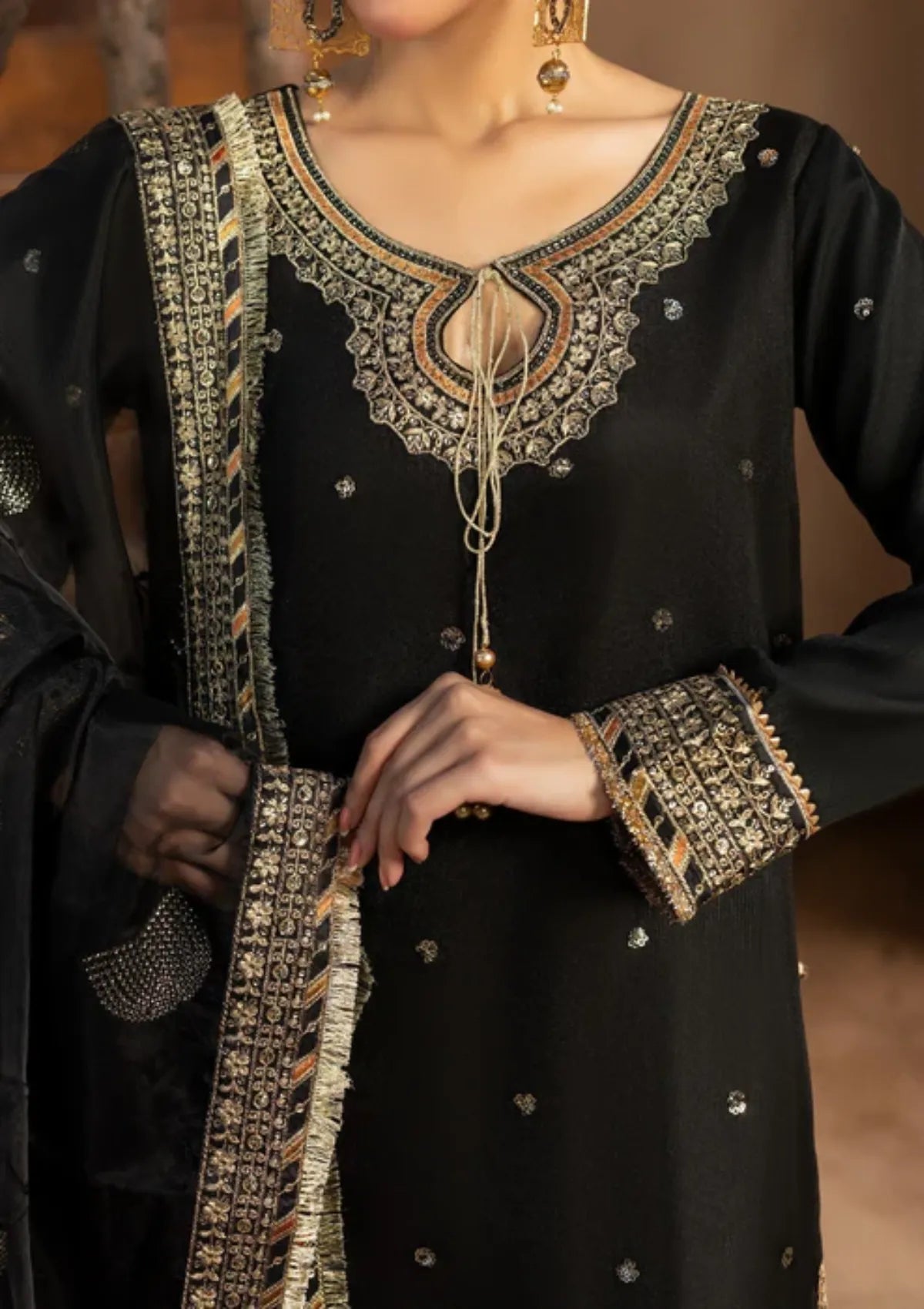 Diara Couture Rangrez'25 D-06 KANEEZ BLACK