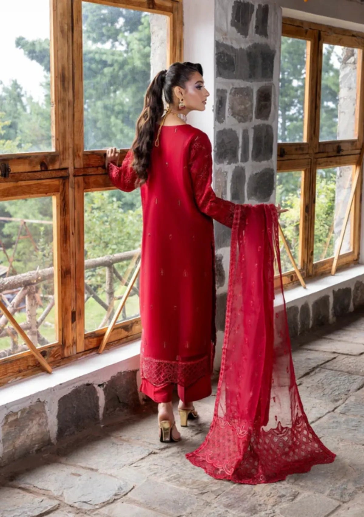 Diara Couture Kumari'25 D-03 FALAH MEHROON