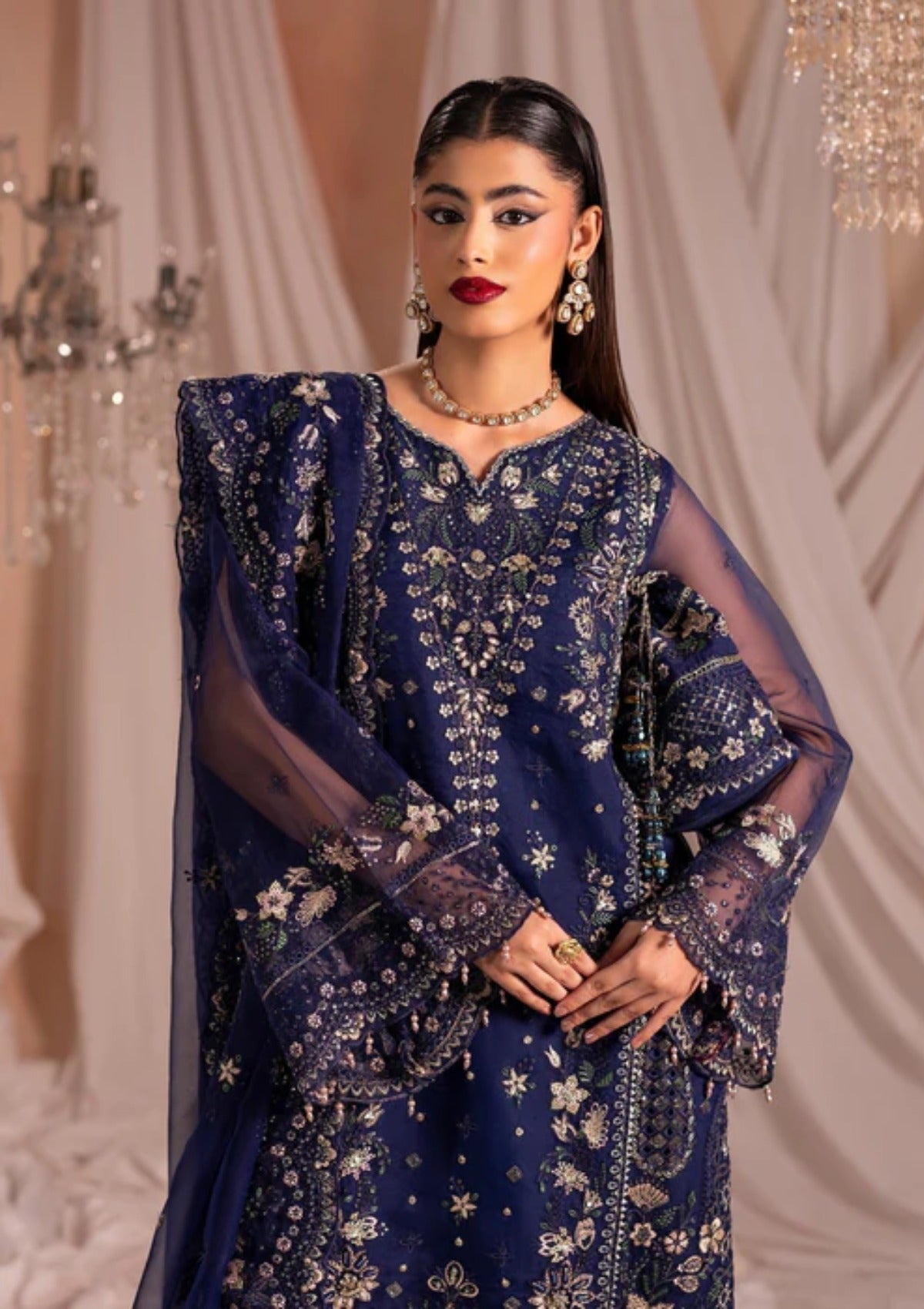 Diara Couture Suave'25 ISORIA - DF-43 - NAVY BLUE