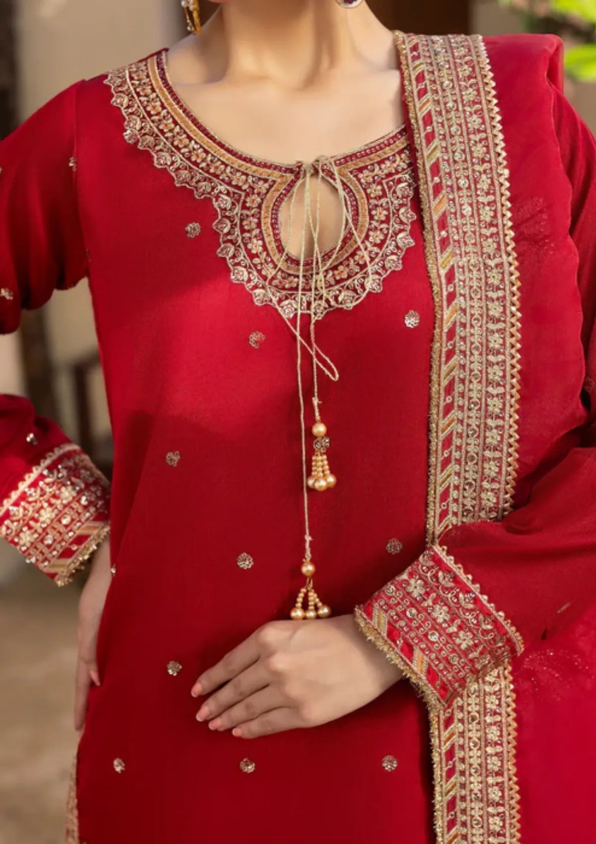 Diara Couture Rangrez'25 D-04 KANEEZ RED
