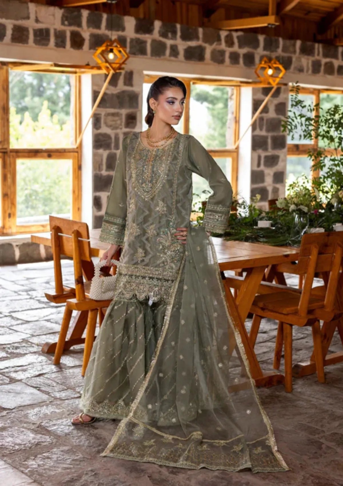 Diara Couture Kumari'25 D-01 SHAHNOOR MINT